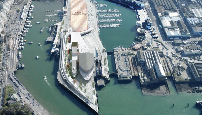 Maquette numérique BIM de la gare maritime de Boulogne sur Mer