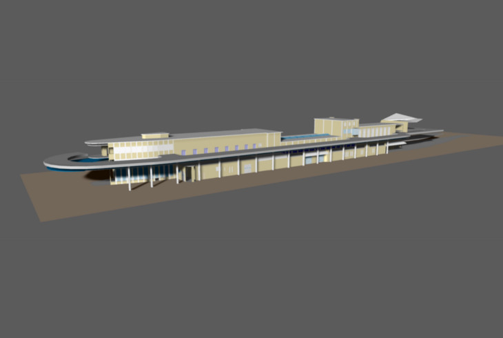 Maquette numérique BIM - Gare maritime de Boulogne-sur-Mer